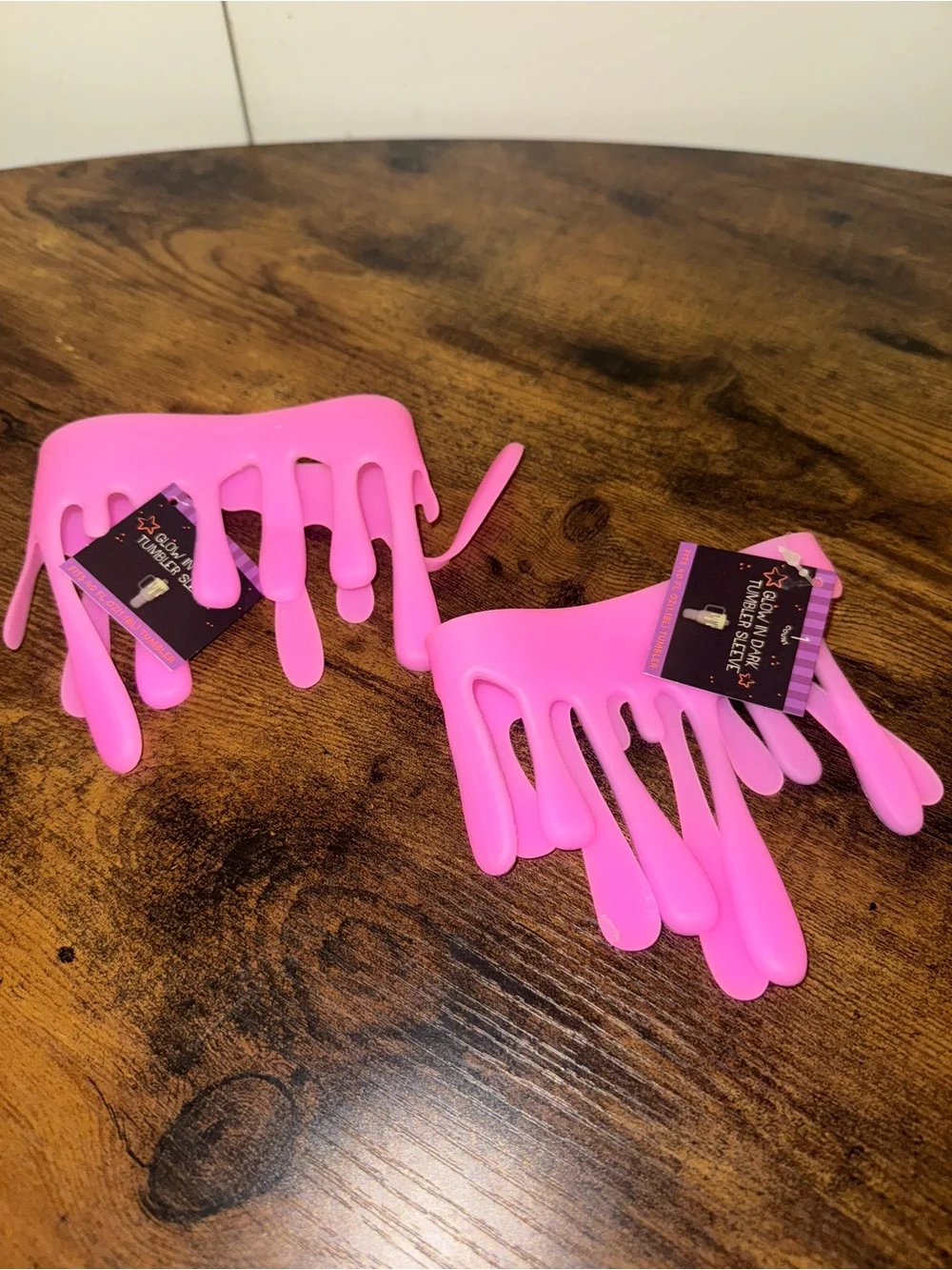 2 Pack Pink Glow in Dark Tumbler Sleeves for 40oz Tumblers
